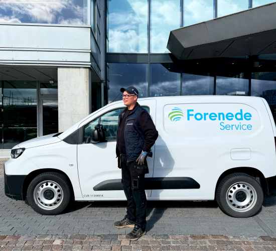 Ejendomsservice ved firmabil